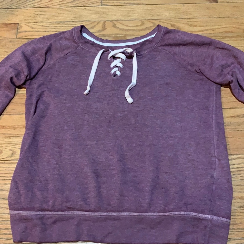 Kohls SO Lace up comfy and soft top